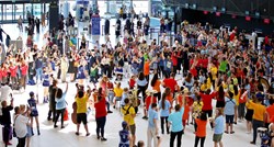 350 sudionika: Nesvakidašnji prizor iznenadio putnike na zagrebačkom aerodromu